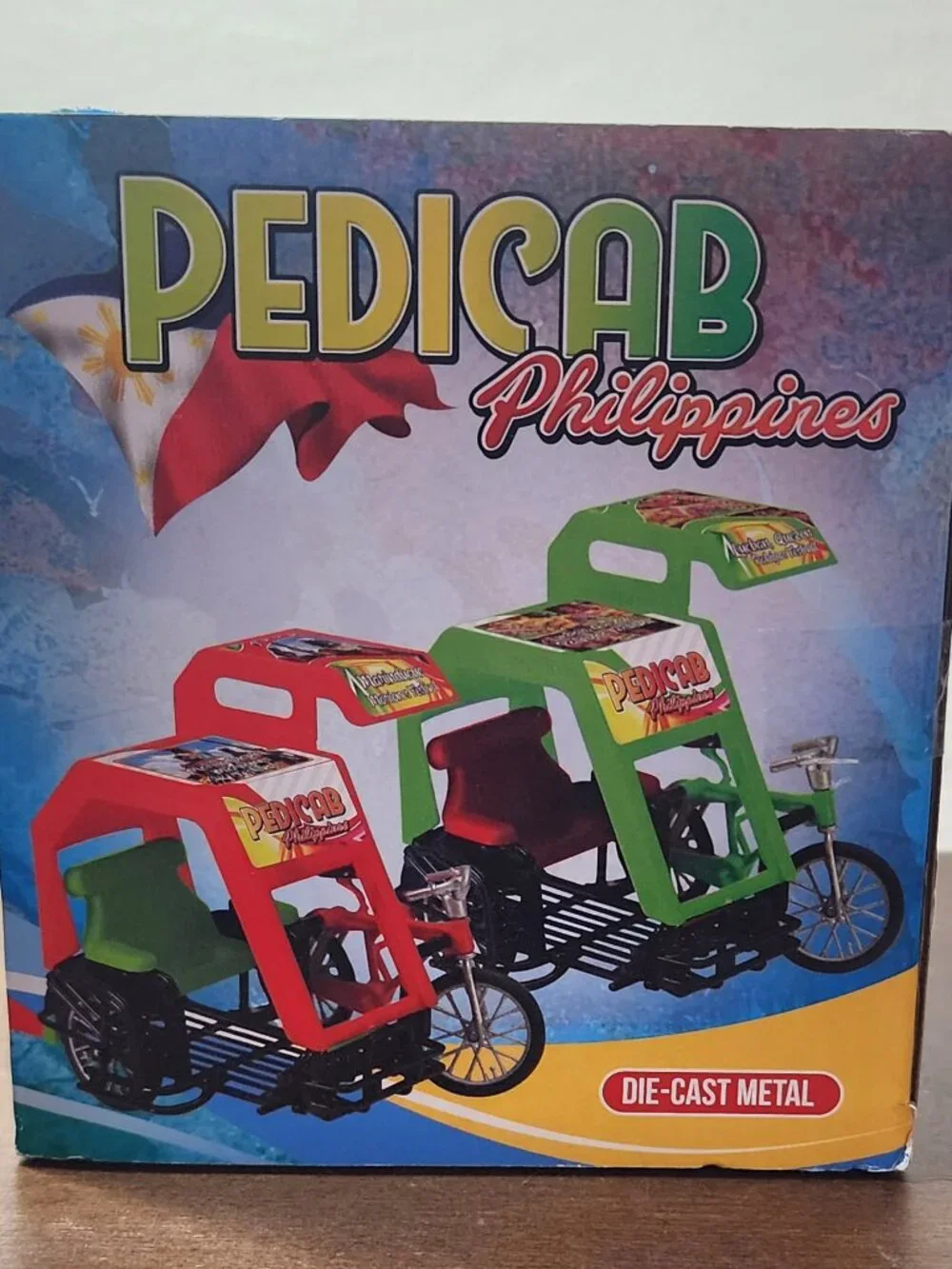 Pedi Cab Philippines  Die Metal Cast Figurine
